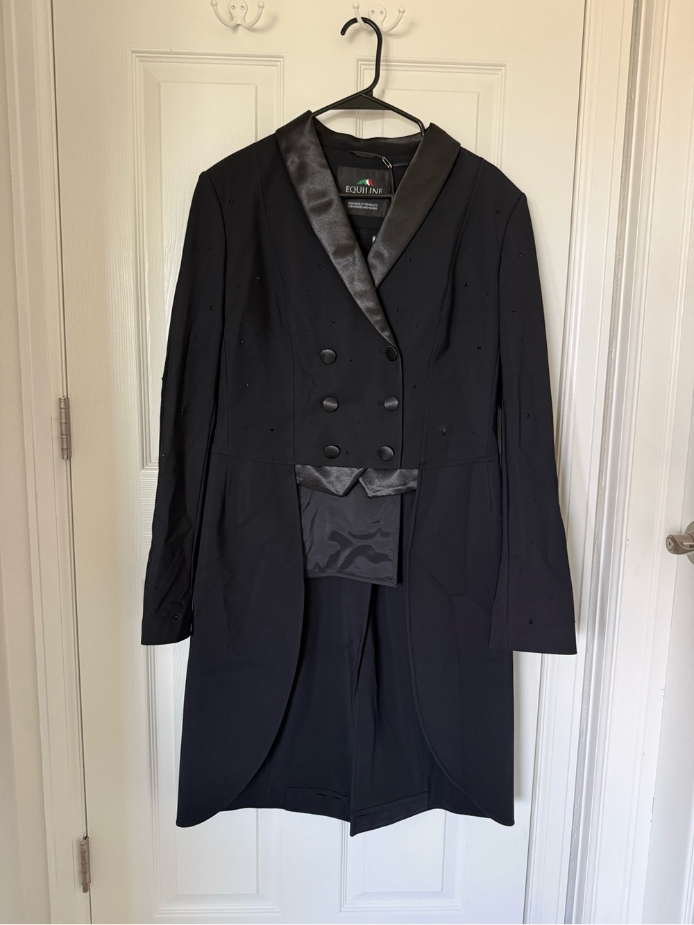 Equiline Women's Black Shadbelly Tailcoat Show Jacket - IT48/US12